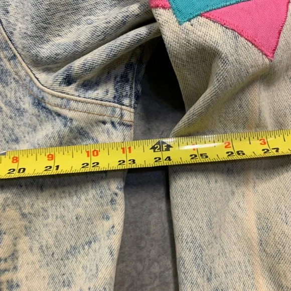 Vintage 80s Denim Jean Southwestern Cowgirl Cowboy Jacket - Picture 5 of 6